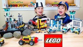 Best LEGO PRISON BREAKS Cops and Robbers Pretend Play Compilation  JackJackPlays [upl. by Nylrahs]