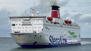 MV Stena Vision Approaches the Quay at Cherbourg 241023 [upl. by Rocher]