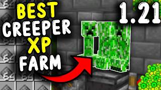 BEST CREEPER XP Farm in Minecraft Bedrock 121 [upl. by Louise719]