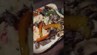 Cheesesteak Sandwich with Smoked Queso queso cheesesteak sandwich [upl. by Yentrac]