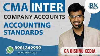 CMA Inter  Company Accounts  June 23  Dec 23  Accounting Standards  CA Bishnu Kedia [upl. by Alokin]