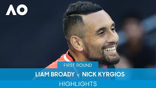 Liam Broady v Nick Kyrgios Highlights 1R  Australian Open 2022 [upl. by Innad]