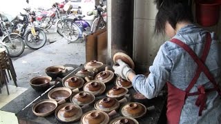 Fast Chinese Cooking 煲仔饭 Famous Hot Pot Rice 開平 Kaiping Hoiping Near Toisan In China [upl. by Custer]