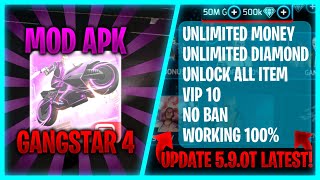 Update 590t Gangstar Vegas Mod Apk  Unlimited Money Unlock All Vip 10 Working 100 HozoGaming [upl. by Imef]