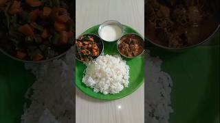 ✨ today lunch menu 🍛🤤 vendakkai kara kulambu carrot beans poriyal Tahir song 💞 [upl. by Marchese81]