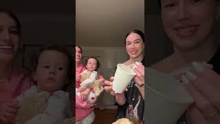 trying the butter candle together w jadyn xavier 🧈🕯️momanddaughter buttercandle [upl. by Buckden318]