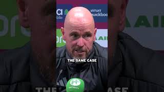 Erik ten Hag issued a defiant message in his last Man Utd press conference 👹 shorts mufc [upl. by Ogilvy58]