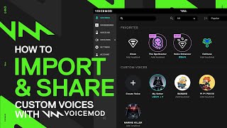 How to import and share custom voices with Voicemod [upl. by Lona475]