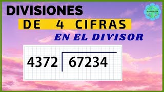 DIVISION DE 4 CIFRAS 😍 Como dividir con 4 digitos aprende paso a paso [upl. by Forland]