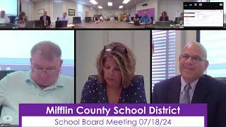 062724 MCSD School Board amp Academy Meeting [upl. by Ahsilad]