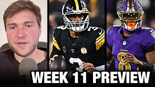 Pittsburgh Steelers x Baltimore Ravens Week 11 Preview [upl. by Eiralav]