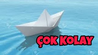 Kağıttan Gemi Yapımı 2023 Çok Kolay Paper Boat [upl. by Llyrrad]