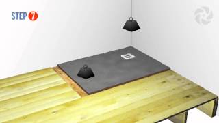 Installing a Level Wetroom Base on a Wooden Floor  Wetrooms Online [upl. by Clorinda]