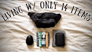 EXTREME MINIMALIST 3L Life  Living w Just a BUM BAG [upl. by Lien]