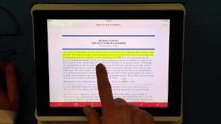 Adobe Reader on the iPad Annotate Text [upl. by Ynaffets157]