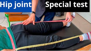 Hip joint special testفحص مفصل الورك [upl. by Bohlen]