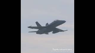 Malaysian FA18D Hornet fighter take off aviation fighter f18 hornet militaryaircraft [upl. by Wyly]