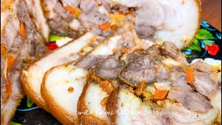 Мясний Рулет зі Свинячої Рульки СУПЕР СМАКОТА за копійки Домашня закуска Свиняча рулька [upl. by Pokorny661]