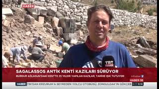 Sagalassos Excavation Featured on TRT Haber  Exclusive Interview with Peter Talloen  © TRT Haber [upl. by Dlanar]