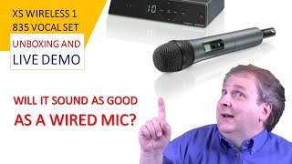 Sennheiser XSW 1835 Unboxing and Demo Wireless Mic vs Wired mic [upl. by Eddana]