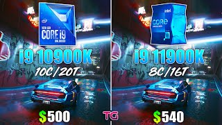 i9 11900K vs i9 10900K  Test in 8 Games [upl. by Mis795]