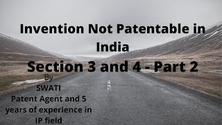 Invention not patentable in India  Section 3 and 4  Invention which are not patentable [upl. by Larry]