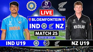 U19 World Cup Live India U19 vs New Zealand U19 Live  IND U19 vs NZ U19 Live Scores amp Commentary [upl. by Portland]