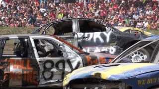 Comber Fair Demolition Derby 2013  Stock 6 Cylinder [upl. by Nivlem]