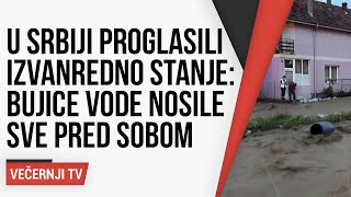 U Srbiji izvanredno stanje Bujice vode nosile sve pred sobom poginula žena [upl. by Torrance]