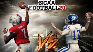 DWAYNE HASKINS VS DANIEL JONES COLLEGE FLASHBACK  NCAA FOOTBALL 14 GAMEPLAY [upl. by Sherye]