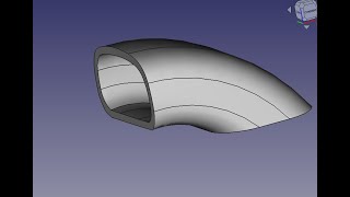 FreeCad воздухозаборник [upl. by Ehc]