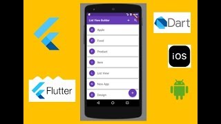 Flutter ListView BuilderBuild a Complete Material Design Flutter App [upl. by Ambrosine]