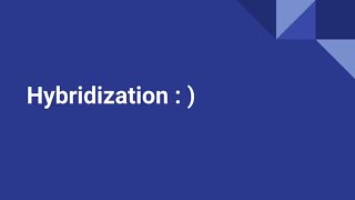 Concept Of Hybridization In Organic Chemistry [upl. by Etteniuqna]