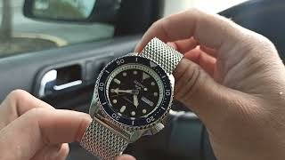 Review Relógio Seiko 5 Sports SRPD71K1 Azul Suits Style Automático Pulseira Mesh ​ Thauro [upl. by Sayers]