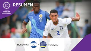 Campeonato Sub20 de la Concacaf 2022  Resumen  Honduras vs Curazao [upl. by Aynik]