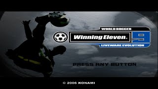 Winning Eleven 9 Liveware Evolution PS2  Original Season License Patch 200506 season by BillyKong [upl. by Icul47]