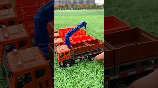 HeavyDuty Transport Truck Dump Truck with Containers amp Crane [upl. by Colville]