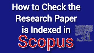 Scopus Journal Search। Scopus। Scopus Publication [upl. by Assenna]