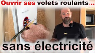 Ouvrir ses volets roulants éléectrique sans électricité comment faire [upl. by Ycak]