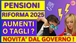 Rivalutazione Pensioni 2025 Aumenti Tagli e 📉Riforme in Arrivo [upl. by Odla]