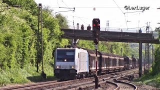 Railpool 185 6897 mit einem Saar Stahl Güterzug in Schweich [upl. by Myrah]