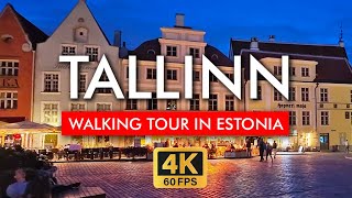 🇪🇪 Tallinn Walking Tour Estonia in 4K Video Explore from the Vanalinn to Toompea in Day and Night [upl. by Alina]