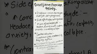 Disulfiram aversion therapy pharmacology bscnursing easy abvmu important shorts shortvideo [upl. by Orian]