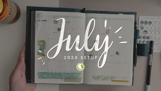 July Setup 2024  Papertess B6 amp Weeks Sterling Ink A5 [upl. by Ruscher]