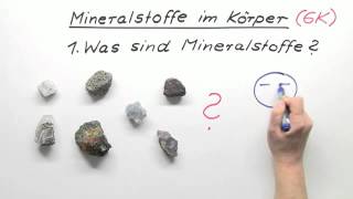 Mineralstoffe im Körper GK  Chemie  Allgemeine und anorganische Chemie [upl. by Sayette]