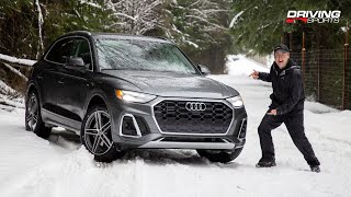 2021 Audi Q5 55 e Quattro Reviewed  OffRoad and Snow [upl. by Attenad]