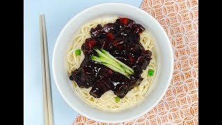 Black bean noodles Jajangmyeon  짜장면 [upl. by Lucier]