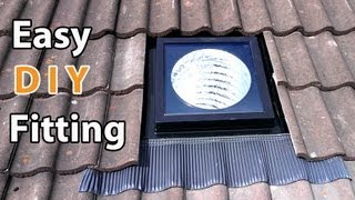 VELUX sun tunnel DIY install  EASY how to fit a solar tube or suntube [upl. by Allevon]