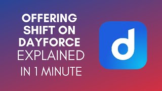 How To Offer Shift On Dayforce 2024 [upl. by Wildon]