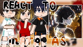 Haikyuu react Haikyuu react to Hinata Shoyo as Bachira MeguruGacha Club [upl. by Lellih535]